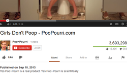Screen Capture of PouPourri video views and publish date on Youtube.com